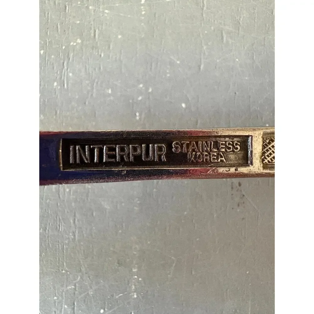 Interpur Korea Stainless Dinner Fork Floral Fleur De Lis Replacement Flatware